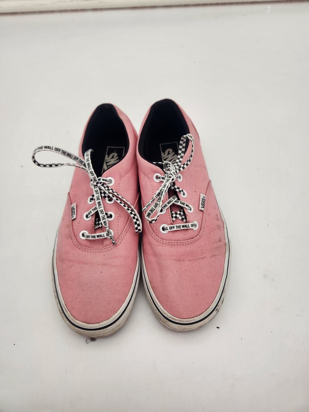 Vans Authentic Pink Canvas Lace Up Sneakers Women's Size 9 Casual Shoes